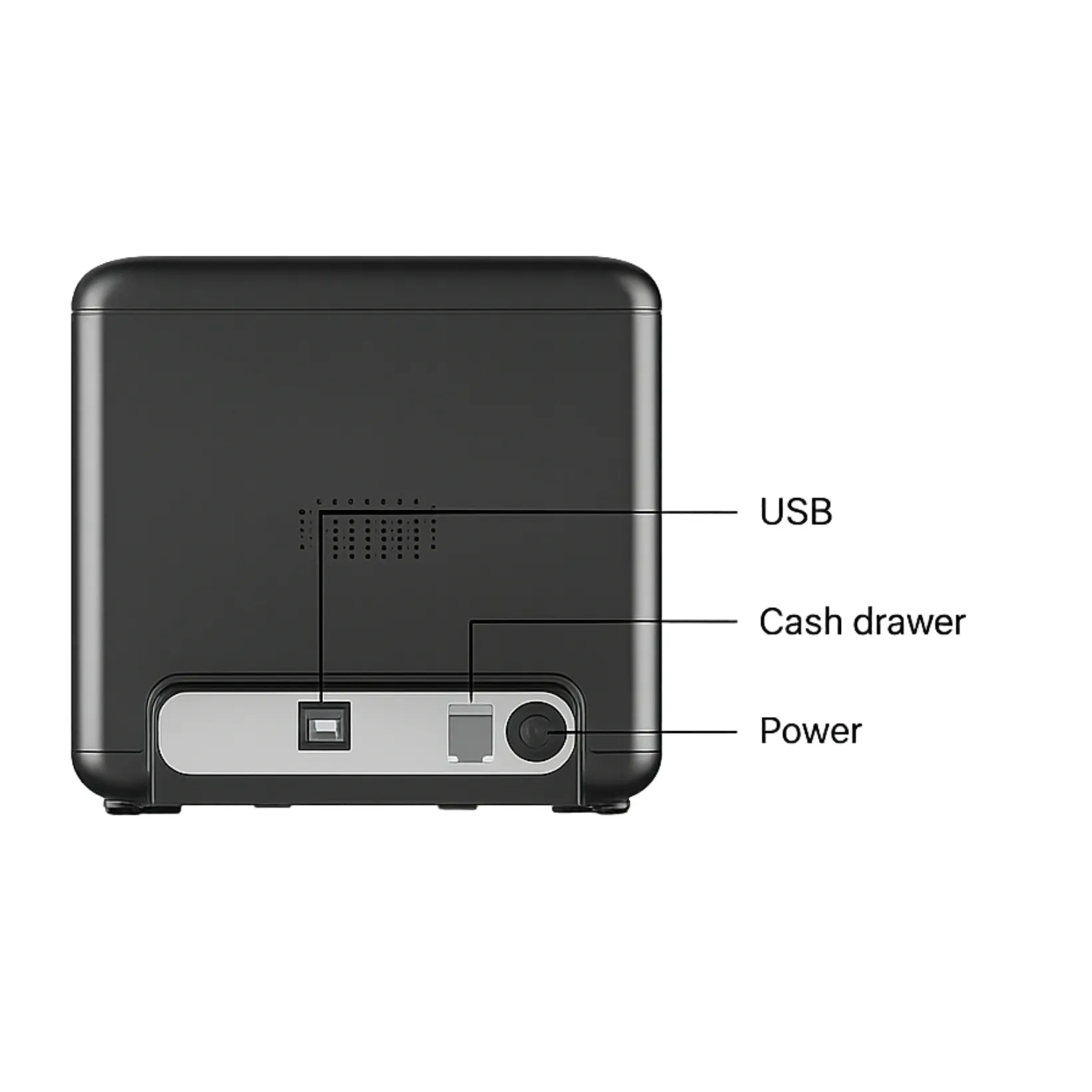 Retails 809L POS printer backside