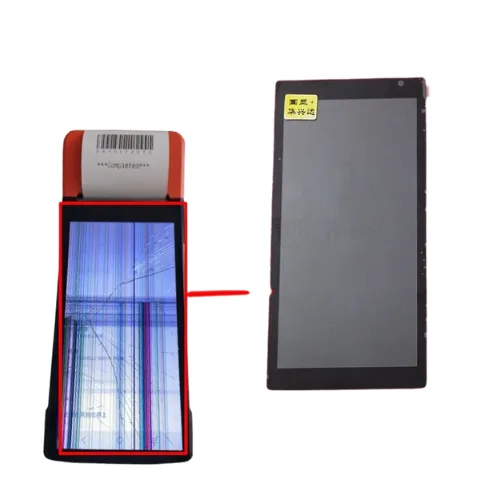 Sunmi POS printer Display with printer damge screen